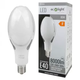 E40 LED izzó 80W 8000lm 4000K semleges Rocket Ecolight