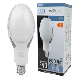 LED izzó E40 80W 8000lm 6000K Cold Rocket Ecolight