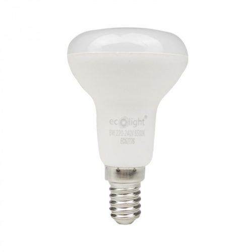LED izzó reflektor R50 E14 8W 720lm 6500K hidegfényű ökofény