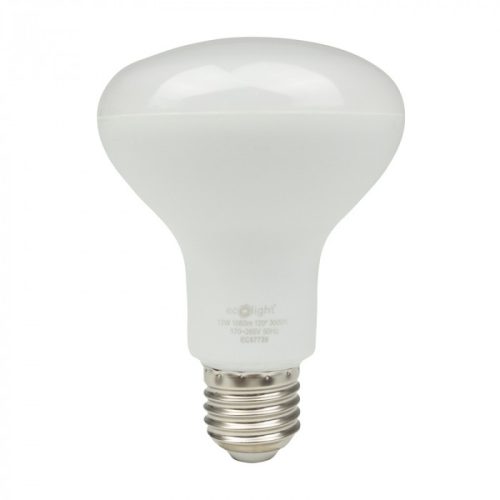 LED izzó reflektor R80 E27 12W 1080lm 3000K melegfényű ökofény