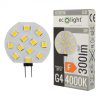 LED kapszulaizzó G4 3W 280lm 4000K semleges 12V Ecolight