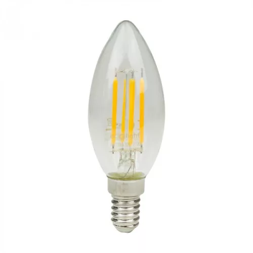 LED gyertyaizzó B35 E14 6W 720lm 2700K Meleg izzószálas Ecolight