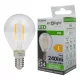 LED izzó gömb P45 E14 2W 240lm 2700K Meleg izzószálas Ecolight