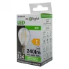 LED izzó gömb P45 E14 2W 240lm 2700K Meleg izzószálas Ecolight