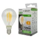 LED izzó gömb P45 E14 6W 720lm 2700K Meleg izzószálas Ecolight