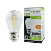 Edison LED izzó S14 E27 1W 100lm 2700K Meleg izzószálas Ecolight