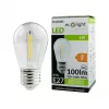 Edison LED izzó S14 E27 1W 60lm 2700K Meleg izzószálas Ecolight
