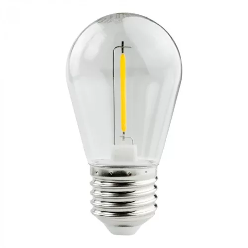Edison LED izzó S14 E27 1W 60lm 2700K Meleg izzószálas Ecolight