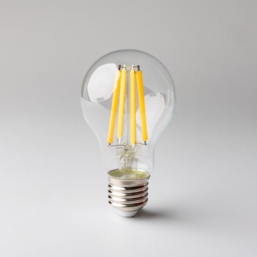 LED izzó A60 E27 10W 1200lm 2700K Meleg színhőmérsékletű FILAMENT Ecolight