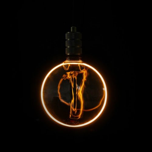 LED gömbizzó G130 E27 4W 100lm 1800K Meleg izzószálas dekoratív ZERO Ecolight