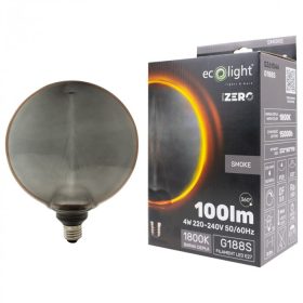   LED gömbizzó G188 E27 4W 100lm 1800K Meleg izzószálas dekoratív ZERO Ecolight