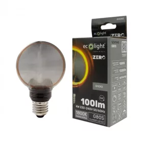   LED gömbizzó G80 E27 4W 100lm 1800K Meleg izzószálas dekoratív ZERO Ecolight