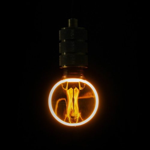 LED gömbizzó G80 E27 4W 100lm 1800K Meleg izzószálas dekoratív ZERO Ecolight