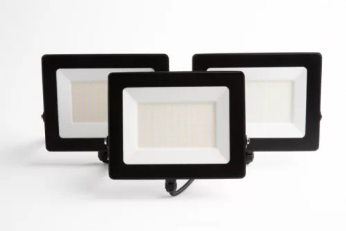 LED reflektor lámpa 100W 9000lm 6500K hideg fehér IP65 fekete Ecolight