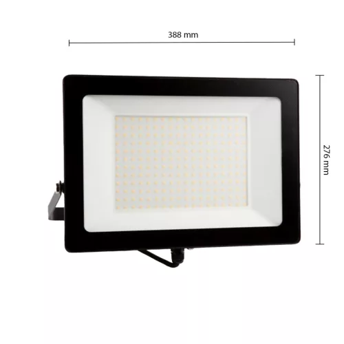 LED reflektor lámpa 200W 18000lm 4000K semleges fehér IP65 fekete Ecolight
