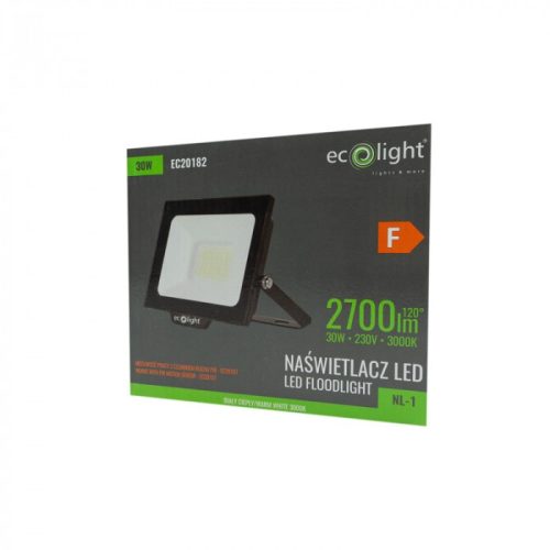 LED reflektor 30W 2700lm 3000K Meleg IP65 NL-1 Ecolight