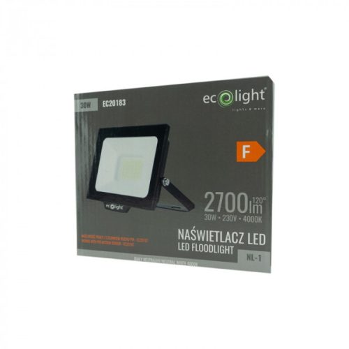 LED reflektor 30W 2700lm 4000K semleges IP65 NL-1 Ecolight