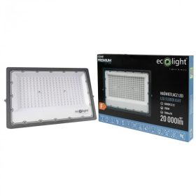  LED reflektor 200W 20000lm 6500K Hidegfény IP65 Premium Line Ecolight