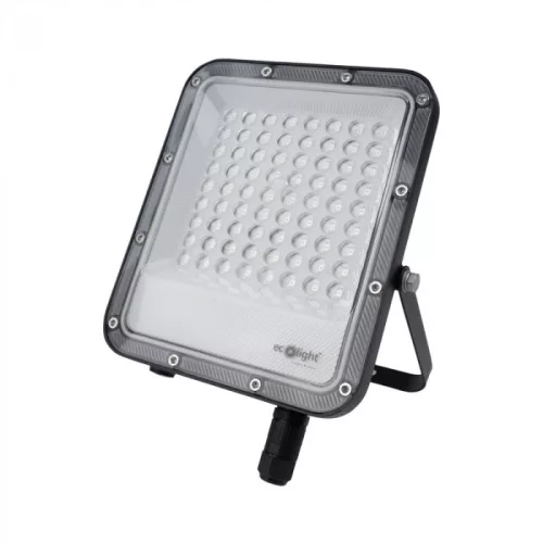 LED reflektor lámpa reflektor 50W RGB + 6500K hideg PREMIUM Ecolight távirányítóval
