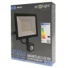 LED reflektor 50W 4500lm 6500K Hidegfény IP54 mozgás- és alkonyérzékelővel NL-3 Ecolight