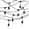 Kerti LED fényfüzér1000lm 2700K meleg fehér 320° 10 E27 fekete IP44 Ecolight