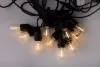 Kerti LED fényfüzér1000lm 2700K meleg fehér 320° 10 E27 fekete IP44 Ecolight