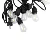 Kerti LED fényfüzér1000lm 2700K meleg fehér 320° 10 E27 fekete IP44 Ecolight
