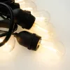 Kerti LED fényfüzér1000lm 2700K meleg fehér 320° 10 E27 fekete IP44 Ecolight
