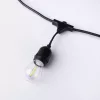 Kerti LED fényfüzér1000lm 2700K meleg fehér 320° 10 E27 fekete IP44 Ecolight