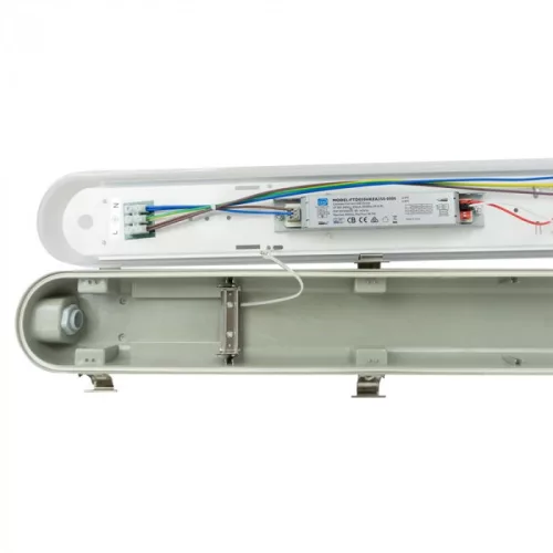 Felületre szerelhető vízmentes lineáris LED lámpatest 50W 4000K semleges fehér 6500lm IP65 115cm Ecolight