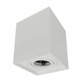   Felületre szerelhető halogén spot henger lámpatest GU10 négyzet alakú fehér OHN-4B N/T Ecolight