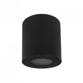   Felületre szerelhető halogén spot henger lámpatest GU10 kerek fekete IP44 OHN-7C N/T Ecolight