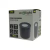 Felületre szerelhető halogén spot henger lámpatest GU10 kerek fekete IP44 OHN-7C N/T Ecolight