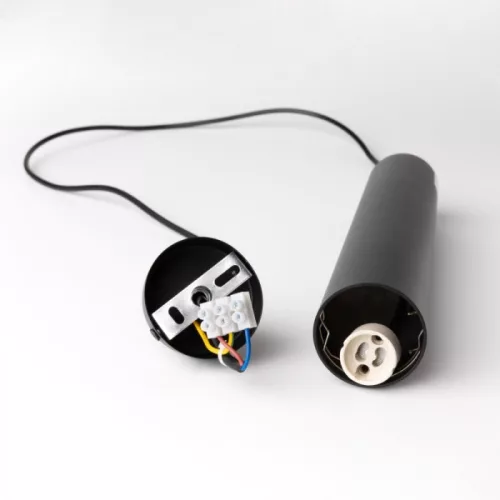 Felületre szerelhető halogén spot henger lámpatest GU10 kerek fekete OHN-ZC N/T Ecolight