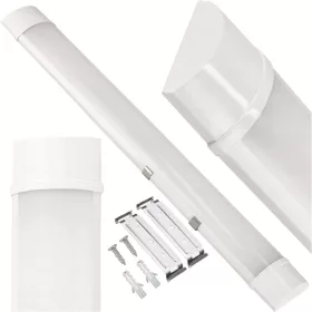   LED lámpatest garázsba, műhelybe, 40W, 4000K, semleges, 4800lm, IP20, 120cm, BATTEN Ecolight