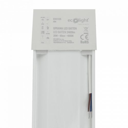 LED lámpatest garázsba, műhelybe, 20W, 4000K, semleges, 2400lm, IP20, 60cm, BATTEN Ecolight