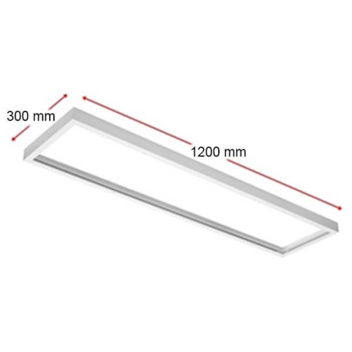 Felületre szerelhető keret LED Panelhez 120 x 30 cm ECOLIGHT