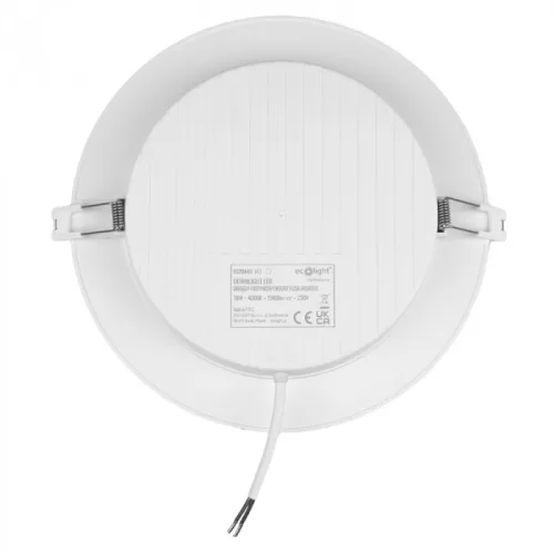 Süllyesztett mennyezeti LED panel lámpatest 18W 1980lm 4000K semleges fehér 120° kerek fehér Downlight Ecolight