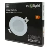 Süllyesztett mennyezeti LED panel lámpatest 18W 1980lm 4000K semleges fehér 120° kerek fehér Downlight Ecolight