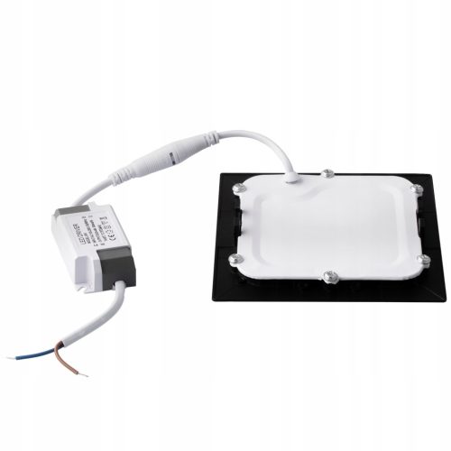 LED panel mennyezeti 6W 4000K 360lm 11cm négyzetes felületre szerelt fekete