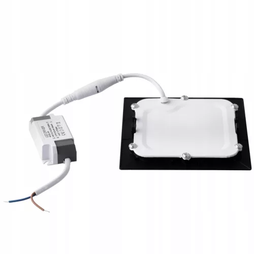 LED panel mennyezeti 6W 4000K 360lm 11cm négyzetes felületre szerelt fekete