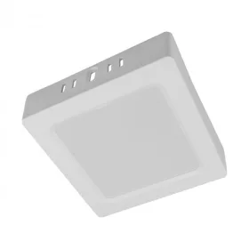   Felületre szerelhető mennyezeti LED panel lámpa 12W 1200lm 4000K semleges fehér 120° négyzet alakú fehér Downlight Ecolight