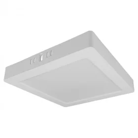   Felületre szerelhető mennyezeti LED panel lámpa 18W 1980lm 4000K semleges fehér 120° négyzet alakú fehér Downlight Ecolight
