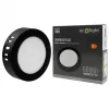 Felületre szerelhető mennyezeti LED panel lámpa 6W 660lm 4000K semleges fehér 120° kerek fekete Downlight Ecolight