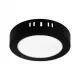 Felületre szerelhető mennyezeti LED panel lámpa 12W 1200lm 4000K semleges fehér 120° kerek fekete Downlight Ecolight