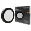 Felületre szerelhető mennyezeti LED panel lámpa 18W 1980lm 4000K semleges fehér 120° kerek fekete Downlight Ecolight