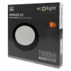 Felületre szerelhető mennyezeti LED panel lámpa 18W 1980lm 4000K semleges fehér 120° kerek fekete Downlight Ecolight
