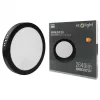 Felületre szerelhető mennyezeti LED panel lámpa 24W 2640lm 4000K semleges fehér 120° kerek fekete Downlight Ecolight