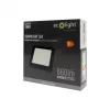 Felületre szerelhető mennyezeti LED panel lámpa 6W 660lm 4000K semleges fehér 120° négyzet alakú fekete Downlight Ecolight