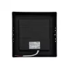 Felületre szerelhető mennyezeti LED panel lámpa 12W 1200lm 4000K semleges fehér 120° négyzet alakú fekete Downlight Ecolight